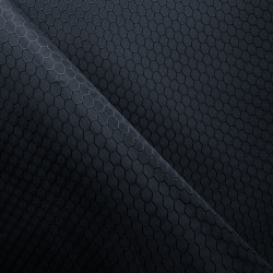Ткань Оксфорд 300D PU Рип-Стоп СОТЫ, цвет Черный (на отрез)  в Голицыно