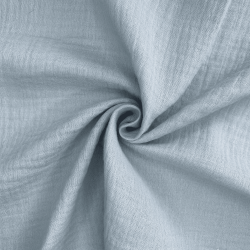 Ткань Муслин Жатый (Ширина 1,4м), цвет Светло-Серый (на отрез) в Голицыно