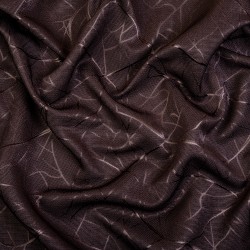 Ткань Блэкаут для штор (Ширина 280см) &quot;Ледовое тиснение цвет Темно-Коричневый&quot; (на отрез) в Голицыно