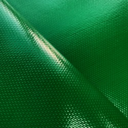 Ткань ПВХ 600 гр/м2 плотная (Ширина 1,5м), цвет Зелёный (на отрез) в Голицыно