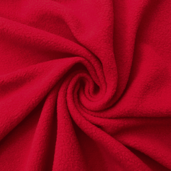 Флис Односторонний 130 гр/м2, цвет Красный (на отрез)  в Голицыно