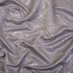 Ткань Блэкаут для штор светозатемняющая 75% (Ширина 280см) &quot;Ледовое тиснение цвет Серый&quot; (на отрез) в Голицыно