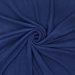 Ткань Флис Односторонний 130 гр/м2 (Ширина 150см), цвет Темно-синий (на отрез) в Голицыно