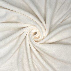 Ткань Флис Односторонний 130 гр/м2 (Ширина 150см), цвет Кремовый (на отрез) в Голицыно