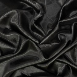 Ткань Атлас-сатин (Ширина 150см), цвет Черный (на отрез) в Голицыно