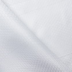 Ткань Oxford 300D PU Рип-Стоп СОТЫ, цвет Белый (на отрез) в Голицыно