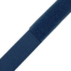 Контактная лента 25мм цвет Синий (велькро-липучка, на отрез)  в Голицыно