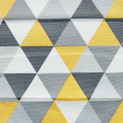 Интерьерная ткань Дак (DUCK) (ширина 1,8м), принт &quot;Треугольники&quot; (на отрез) в Голицыно