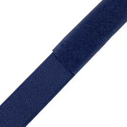 Контактная лента 25мм цвет Тёмно-Синий (Велькро-липучка), на отрез  в Голицыно
