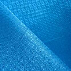 Ткань Oxford 300D PU Рип-Стоп СОТЫ, цвет Голубой (на отрез) в Голицыно