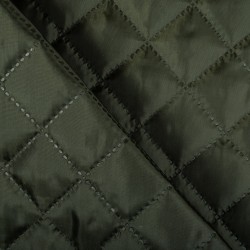 Стеганая подкладочная ткань с синтепоном (100гр/м2) (Ширина 150см), цвет Хаки (на отрез) в Голицыно