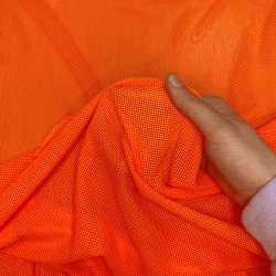Трикотажная Сетка 75 г/м2, цвет Оранжевый (на отрез)  в Голицыно