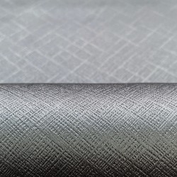 Ткань Блэкаут для штор светозатемняющая 100% (Ширина 280см)  &quot;Орнамент Серый&quot; (на отрез) в Голицыно