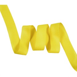 Окантовочная лента-бейка, цвет Жёлтый 22мм (на отрез)  в Голицыно